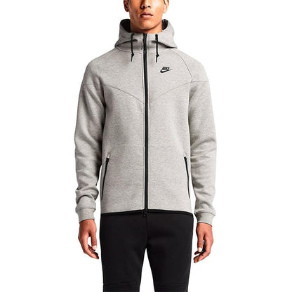 NIKE TECH FLEECE WINDRUNNER MEN'S HOODIE - Medium Grey-Black - Kick Game