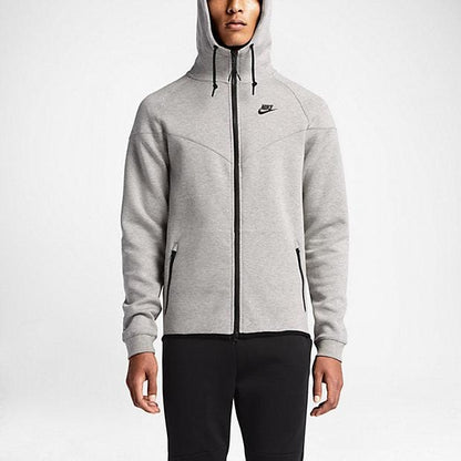 NIKE TECH FLEECE WINDRUNNER MEN'S HOODIE - Medium Grey-Black - Kick Game