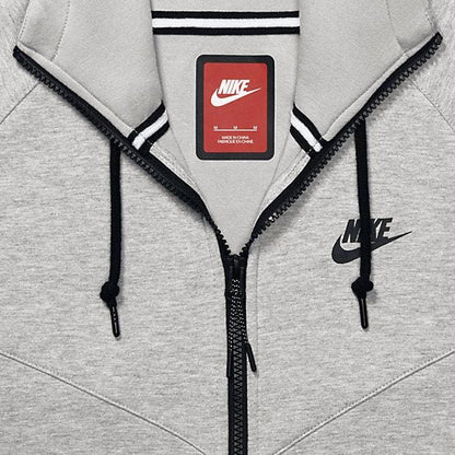 NIKE TECH FLEECE WINDRUNNER MEN'S HOODIE - Medium Grey-Black - Kick Game