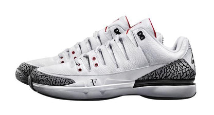 Air Jordan 3 x Nike Zoom Vapor Tour 9 White - Kick Game