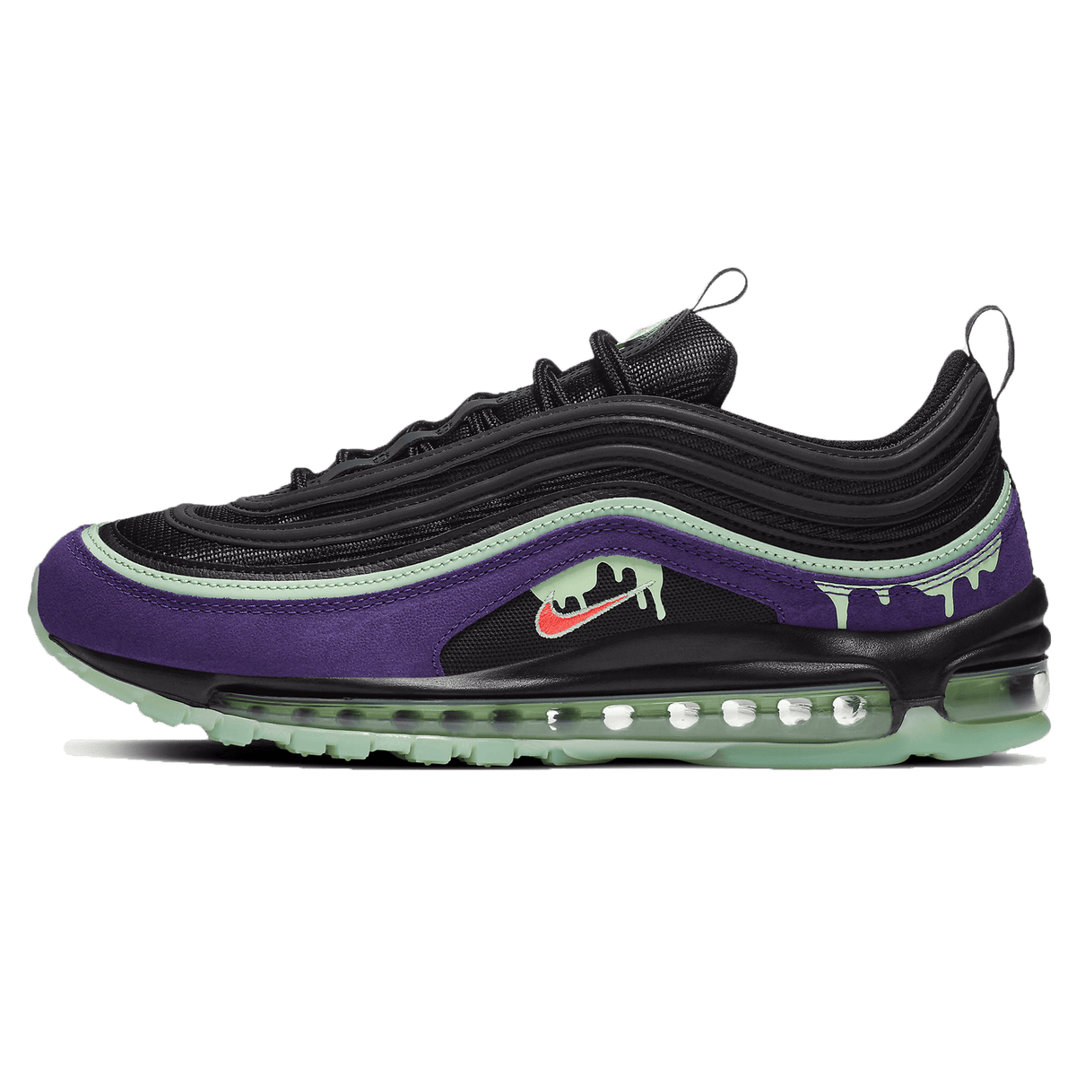 Nike vans slip on comfy cush mens skatebmx shoes black gray 'Halloween Slime' - UrlfreezeShops