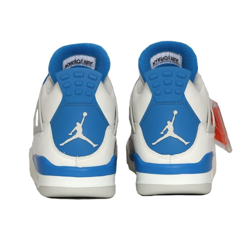 Air Jordan 4 Retro White & Military Blue - Kick Game