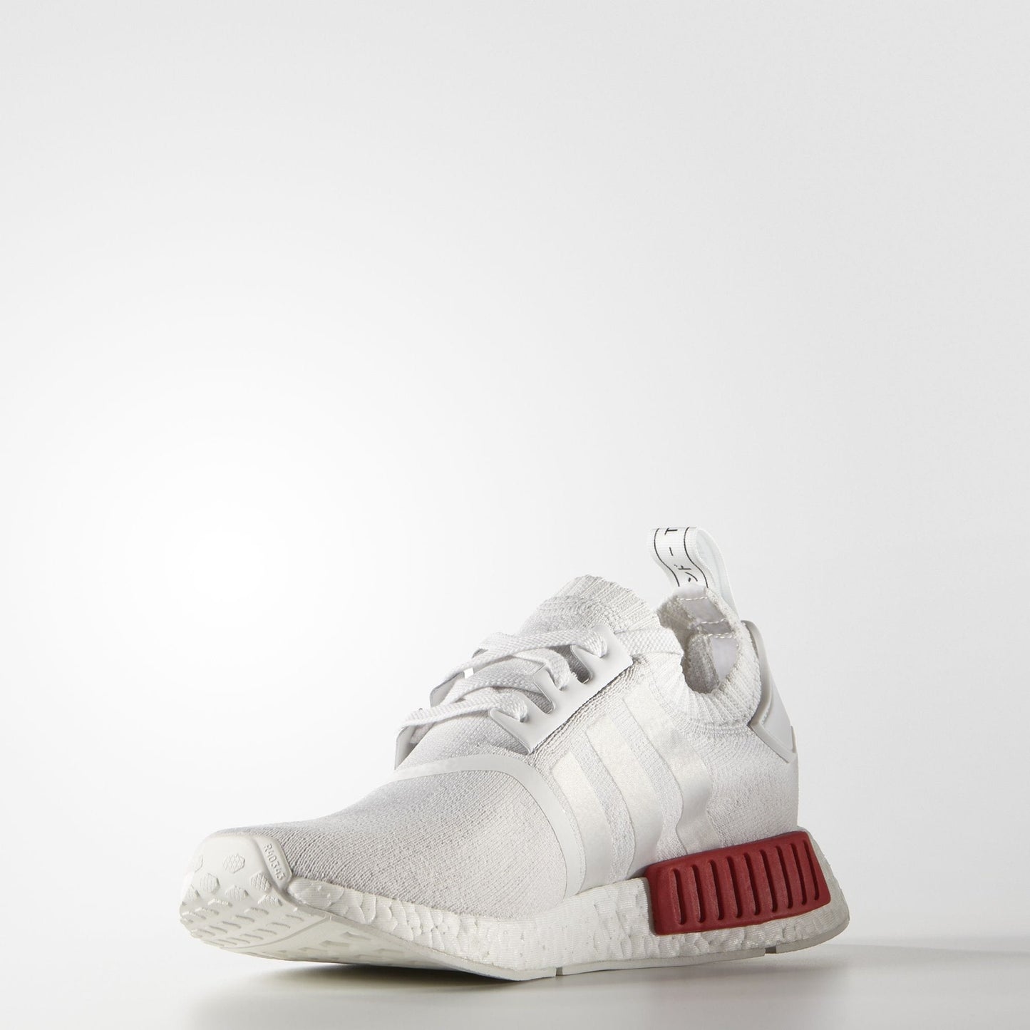 Adidas NMD_R1 Primeknit Vintage White-Lush Red - Kick Game