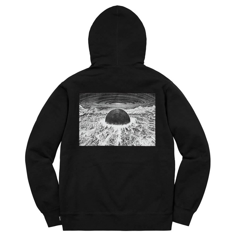 Supreme AKIRA Patches Hooded Sweatshirt Black - Kick Game
