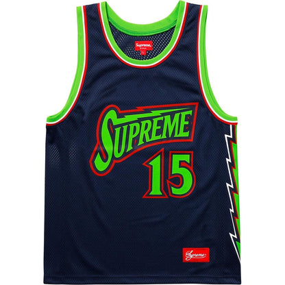 Supreme Bolt Basketball Jersey Navy - Kick Game