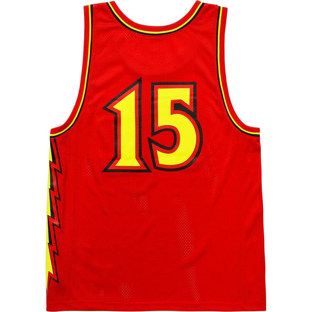 Supreme Bolt Basketball Jersey Red - Kick Game