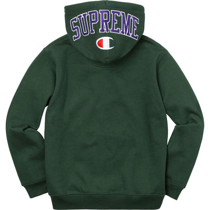 Supreme Champion Arc Logo Zip Up Sweat - Dark Green - Kick Game