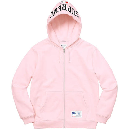 Supreme Champion Arc Logo Zip Up Sweat - Light Pink - Kick Game