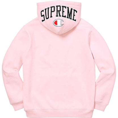 Supreme Champion Arc Logo Zip Up Sweat - Light Pink - Kick Game