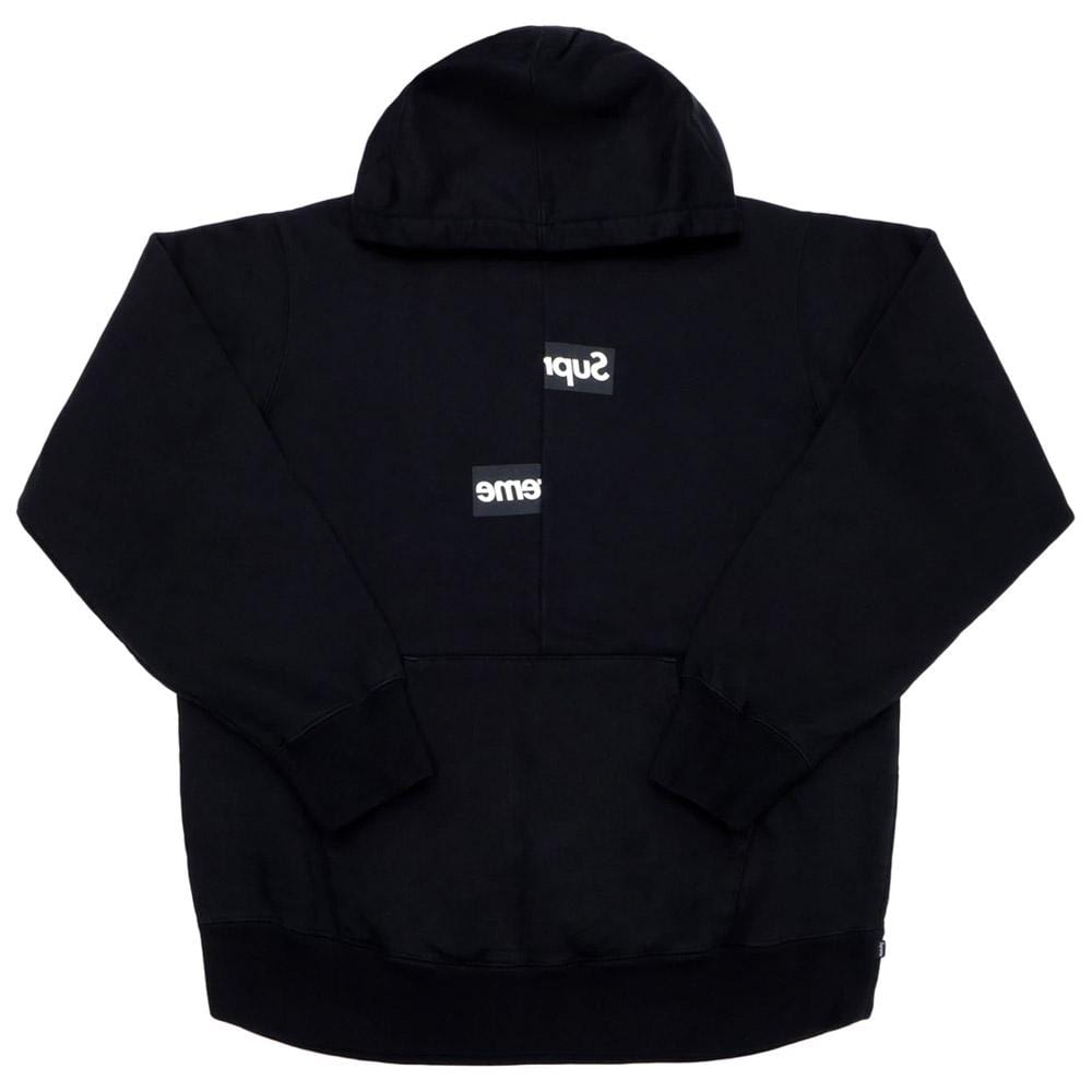 Supreme Comme des Garcons SHIRT Split Box Logo Hooded Sweatshirt Black - Kick Game