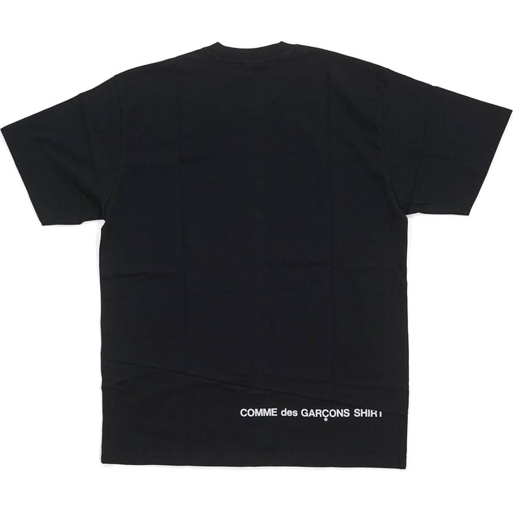 Supreme Comme des Garcons SHIRT Split Box Logo Tee Black - Kick Game