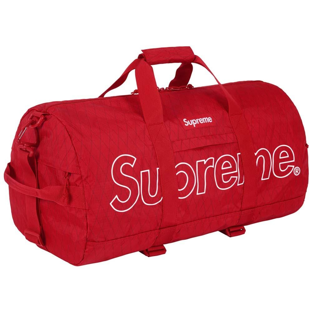 Supreme Duffle Bag (FW18) Red - Kick embossed