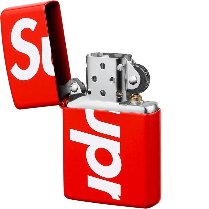 Supreme Logo Zippo Red - Kick Game