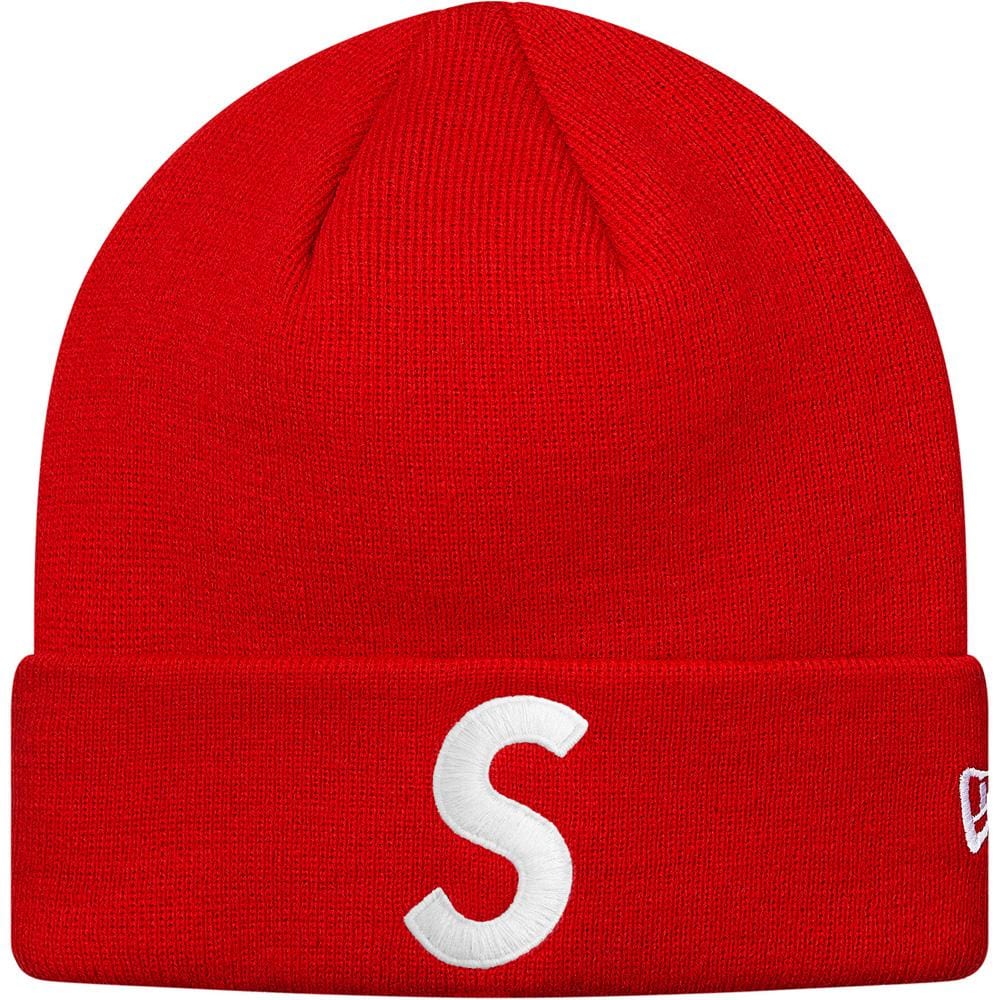 Supreme New Era S Logo Beanie Red - Kick Game