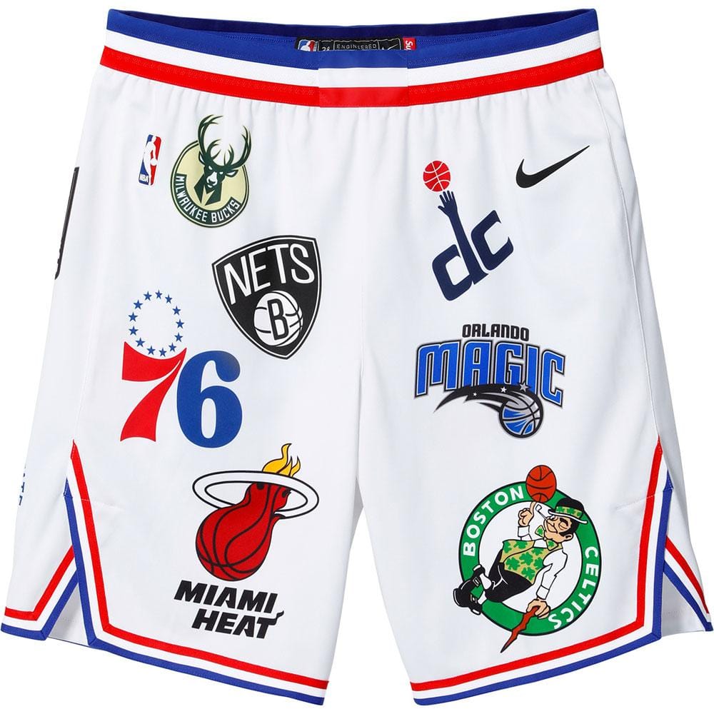 Supreme Nike-NBA Teams Authentic Short White - Kick Game