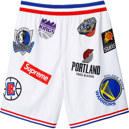 Supreme Nike-NBA Teams Authentic Short White - Kick Game
