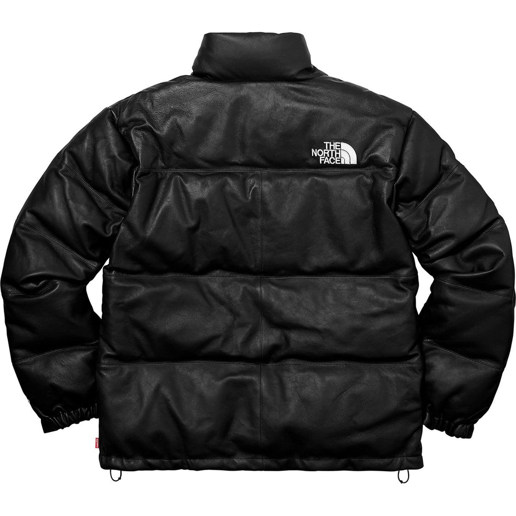 Supreme-metallic effect striped polo shirt Leather Nuptse Berkeley Jacket - Black - JuzsportsShops