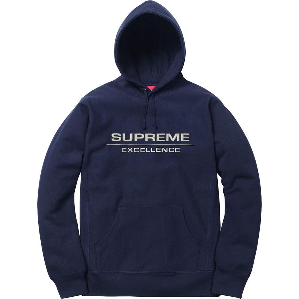 Supreme Reflective Excellence Hooded Sweatshirt - Navy - Kick Game