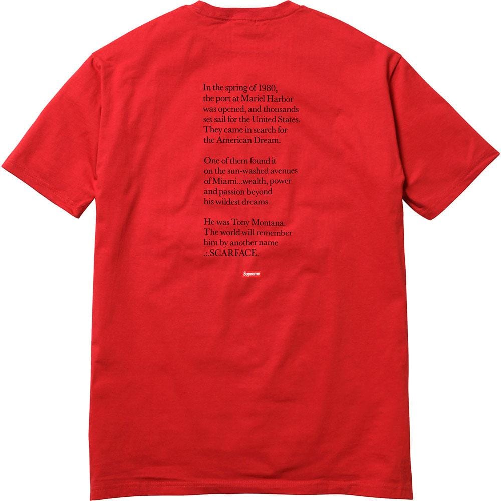 Supreme Scarface Split Tee - Red - Kick Game