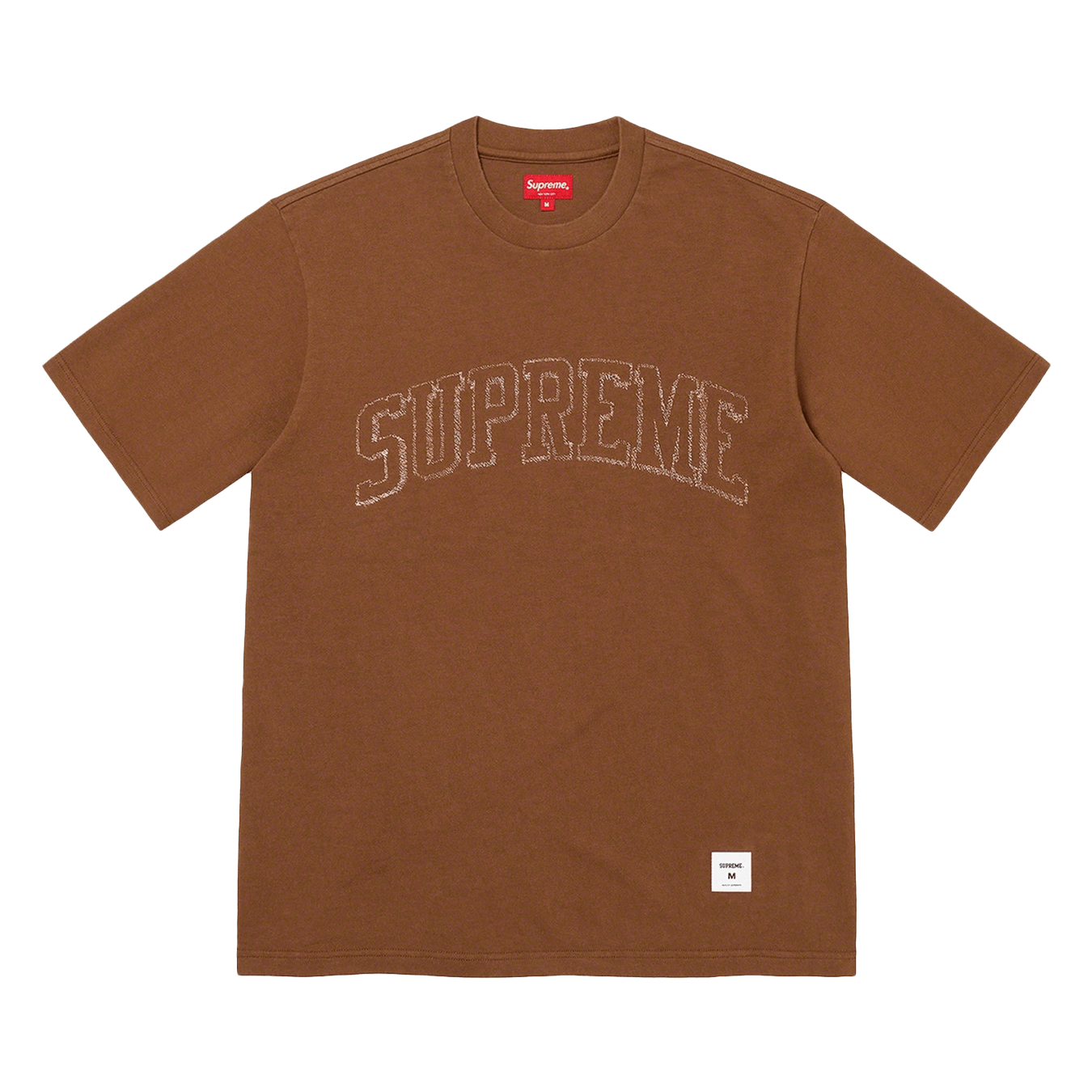 Supreme Sketch Embroidered S/S Top Brown - Kick Game