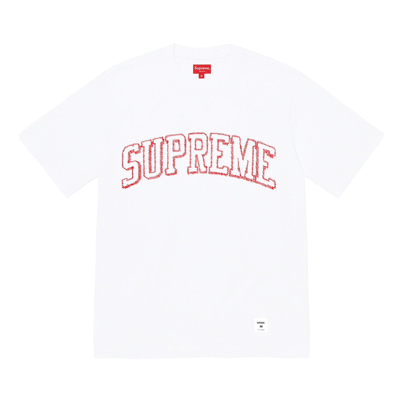 Supreme Sketch Embroidered S/S Top White - Kick Game