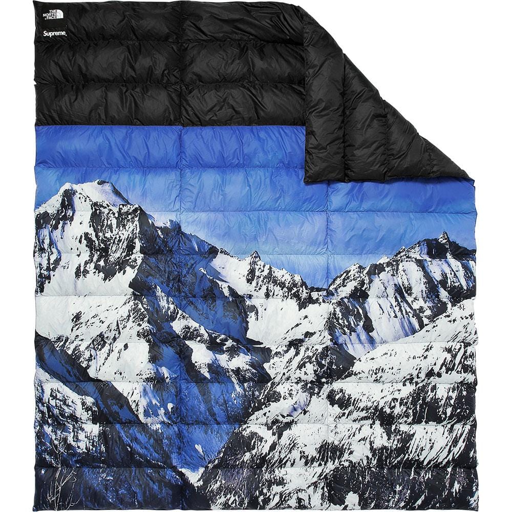 Supreme The North Face Mountain Nupste Blanket Blue-White - Kick Game