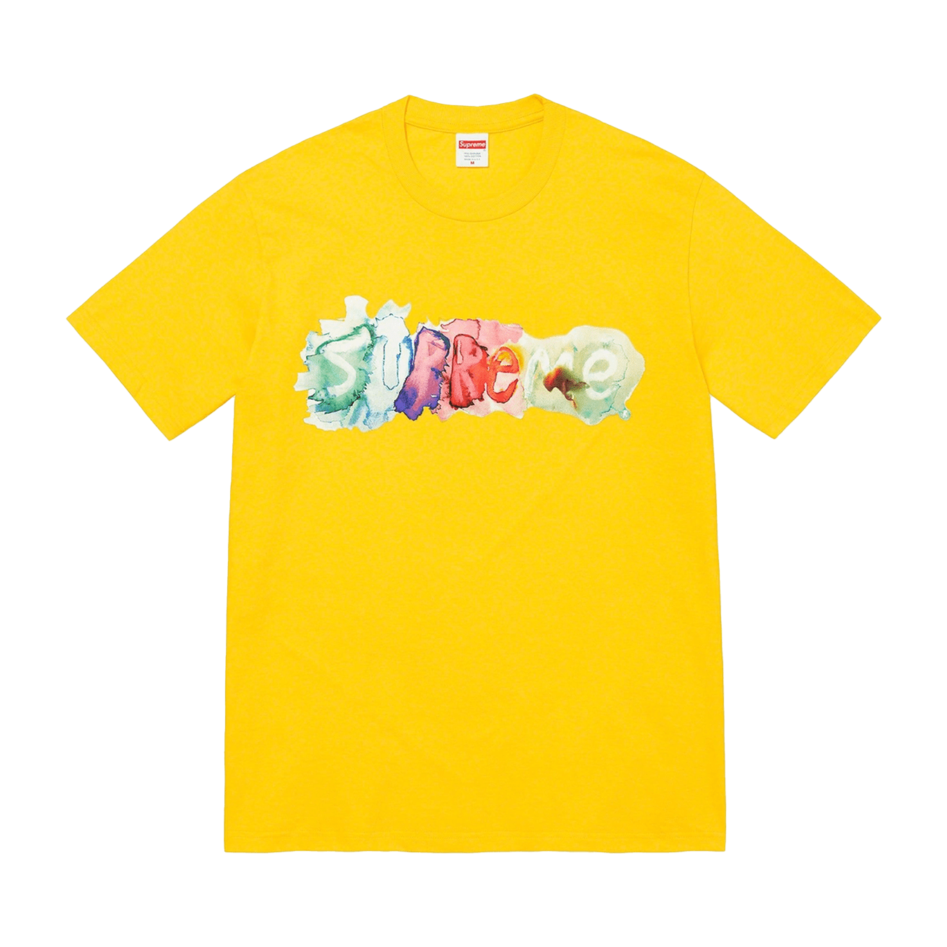 Supreme Watercolor Tee 'Yellow' - Kick Game