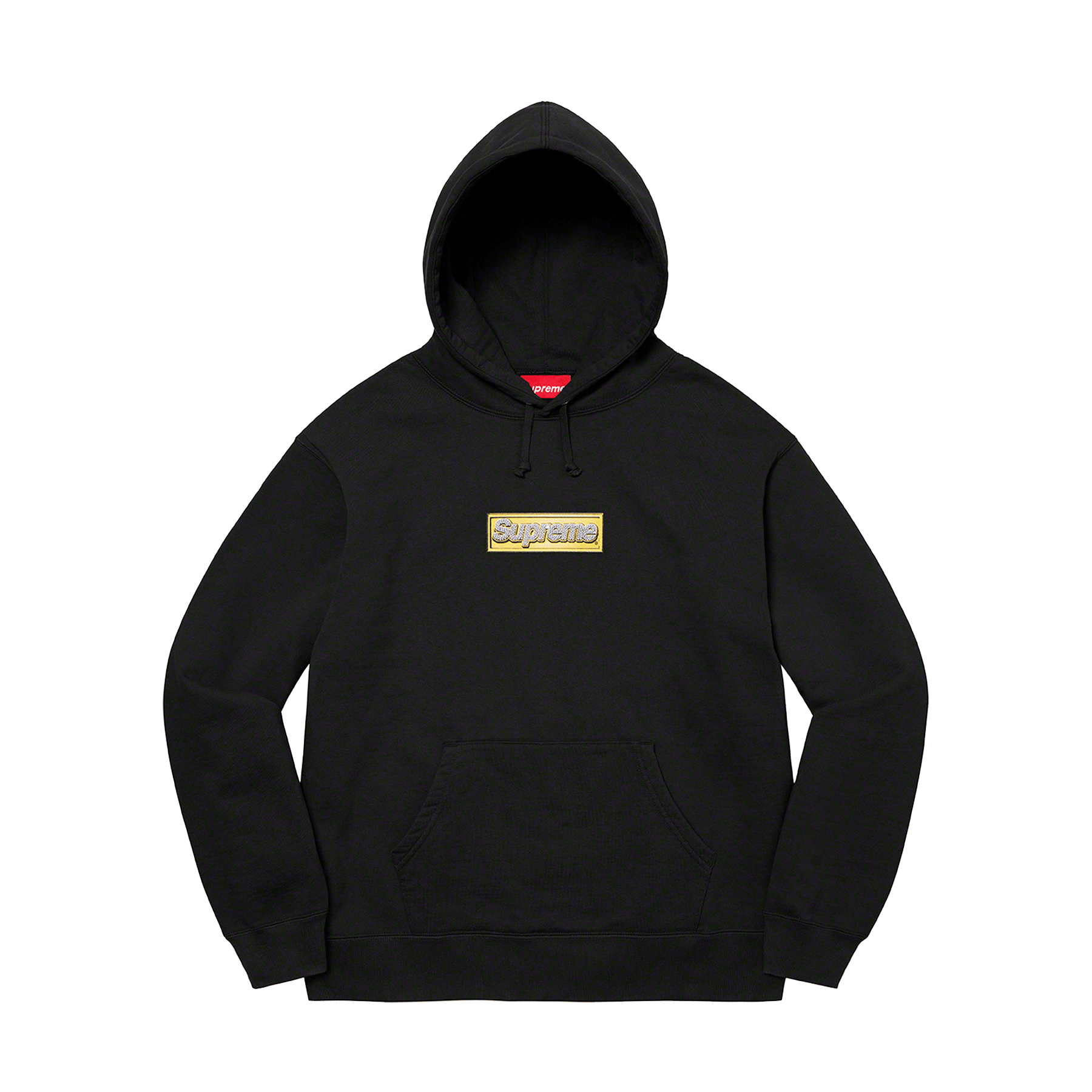 Supreme Bling Box Logo Hooded Sweatshirt 'Black' - Kick Game