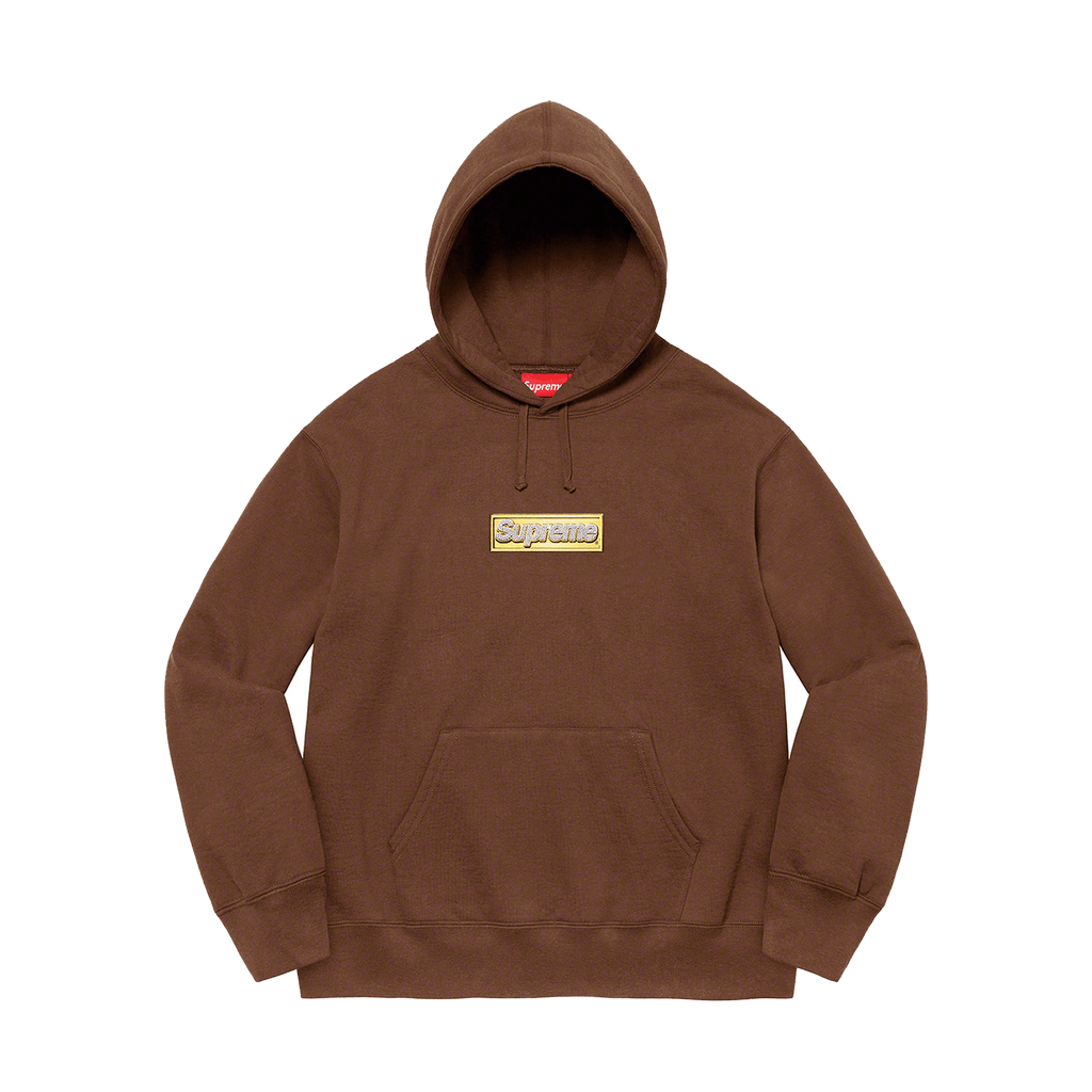 Supreme Bling Box Logo Hooded Sweatshirt 'Dark Brown' — Kick Supreme Bling Box Logo Hooded Sweatshirt 'Dark Brown' — Kick