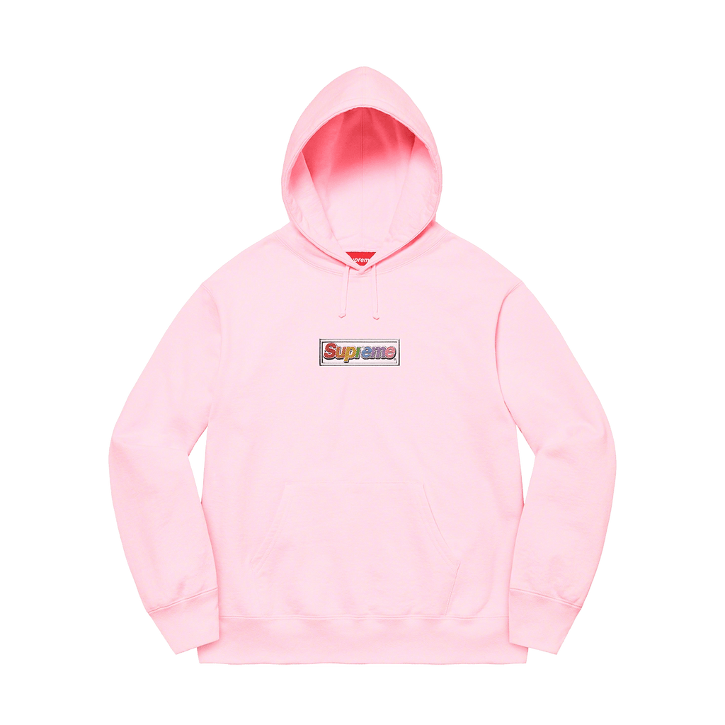 Supreme Bling Box Logo Hooded Sweatshirt 'Light Pink' - JuzsportsShops