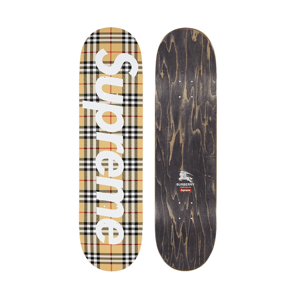 Supreme x Burberry Skateboard Deck Beige - Kick Game