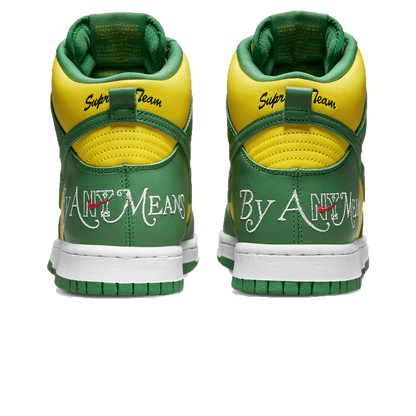 Supreme x Nike Dunk High SB 'By Any Means - Brazil' - Kick Game
