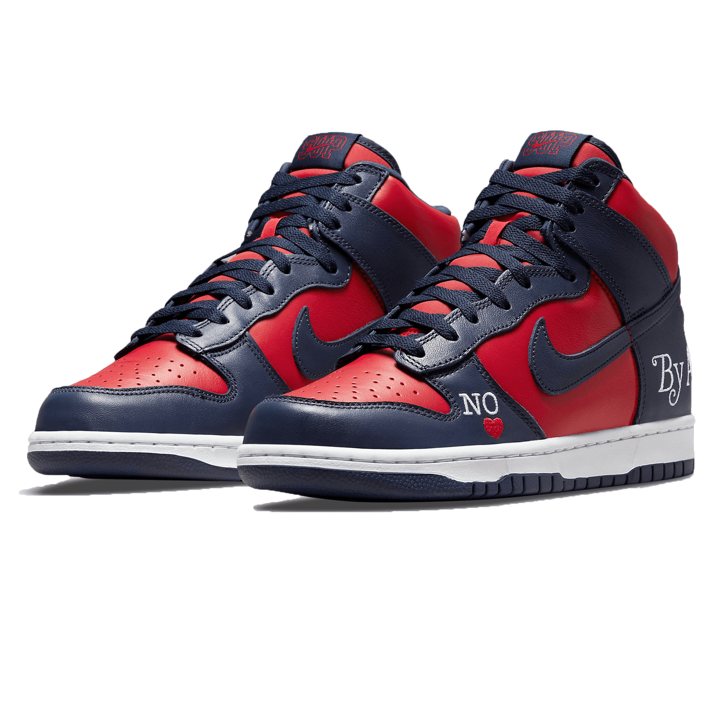Supreme x Nike Dunk High SB 'By Any Means - Red Navy' - Kick Game