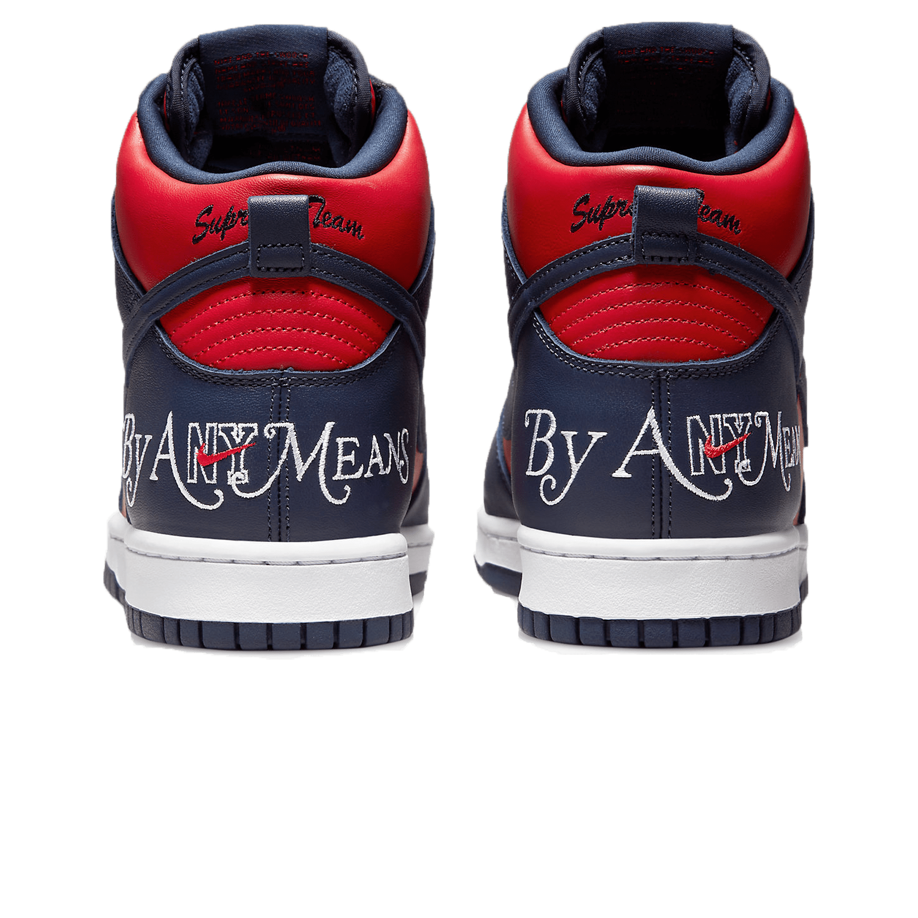 Supreme x Nike Dunk High SB 'By Any Means - Red Navy' - Kick Game