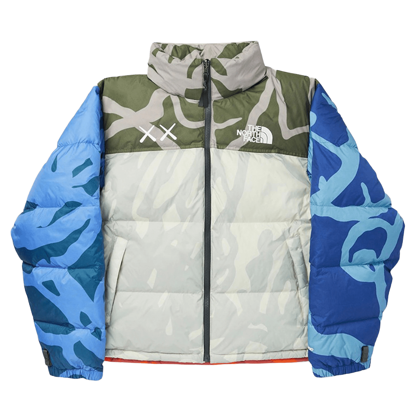 The North Face x KAWS Retro 1996 Nuptse Jacket 'Moonlight Ivory Nuptse Print' - Kick Game