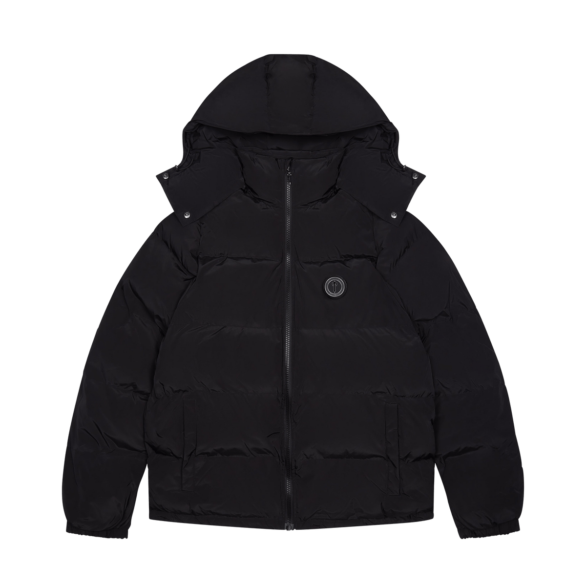 Trapstar Irongate Detachable Hooded Puffer Jacket - Blackout Edition - Kick Game
