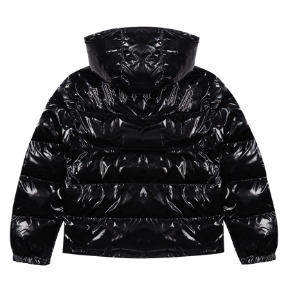 Trapstar Irongate Detachable Hooded Puffer Jacket - Shiny Black - Kick Game