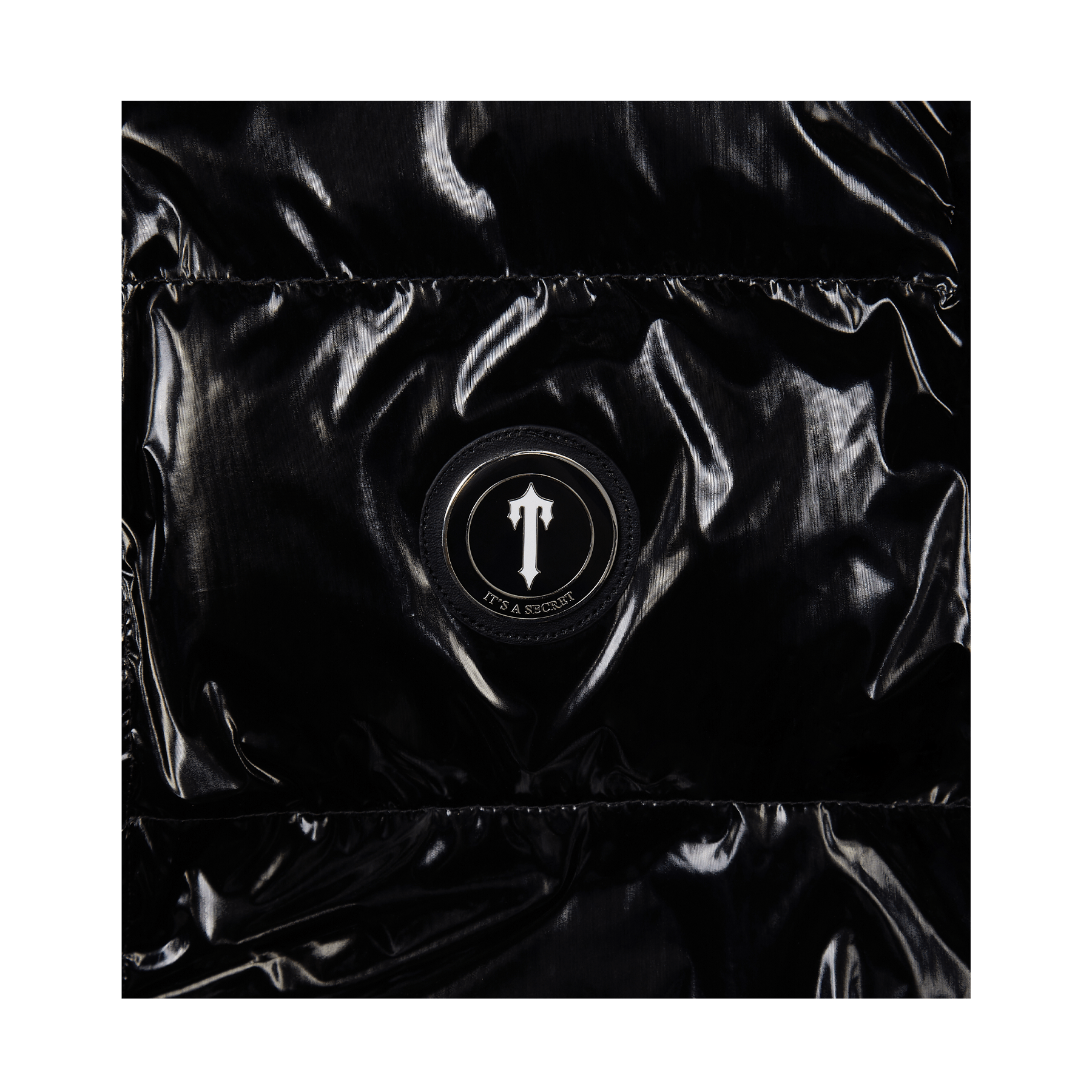 Trapstar Irongate Detachable Hooded Puffer Jacket - Shiny Black - Kick Game