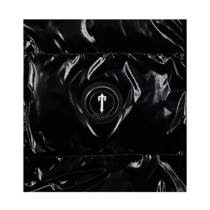 Trapstar Irongate Detachable Hooded Puffer Jacket - Shiny Black - Kick Game