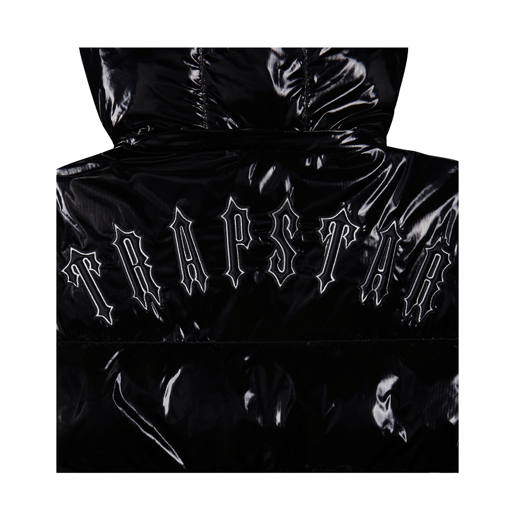 Trapstar Irongate Detachable Hooded Puffer Jacket - Shiny Black - Kick Game