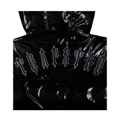 Trapstar Irongate Detachable Hooded Puffer Jacket - Shiny Black - Kick Game