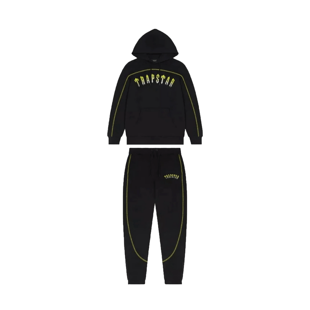 Trapstar x Central Cee Tracksuit Black Yellow - Kick Game