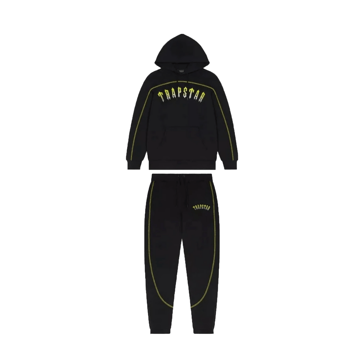Trapstar x Central Cee Tracksuit Black Yellow - Kick Game