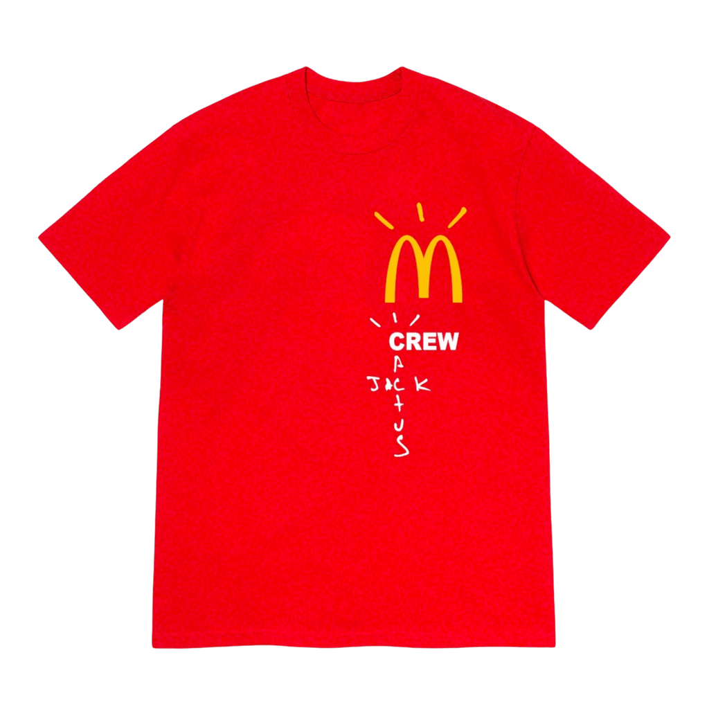 Travis Scott x McDonald's Crew T-shirt 'Red' - Kick Game