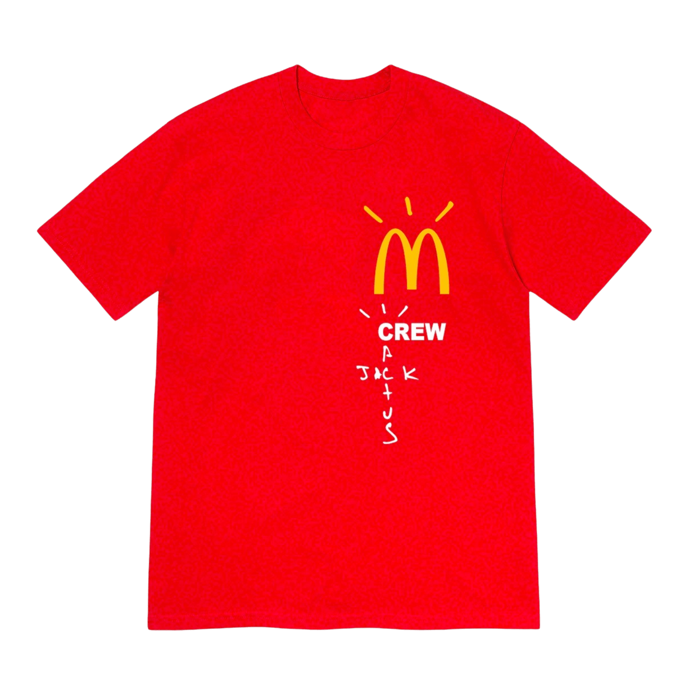 Travis Scott x McDonald's Crew T-shirt 'Red' - Kick Game