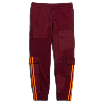 adidas Ivy Park Cargo Sweatpants Maroon/Solar Orange - Kick Game