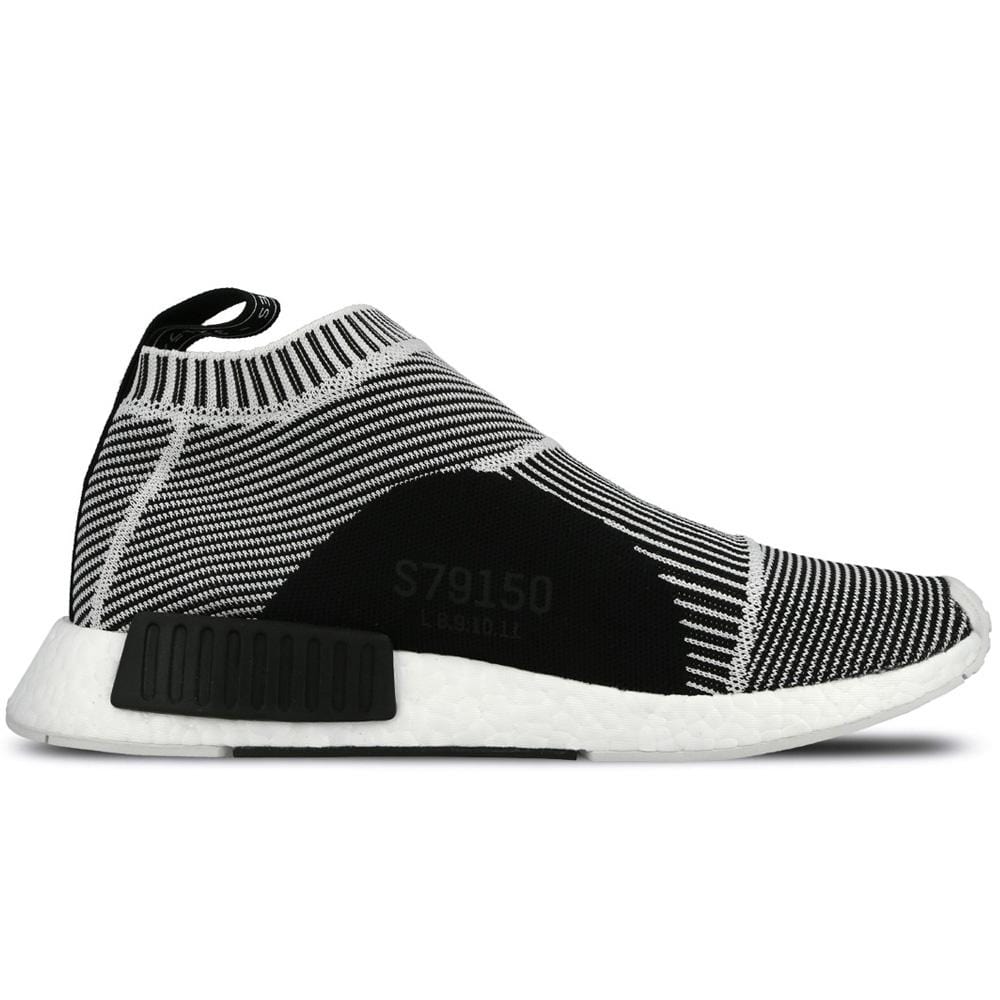 ADIDAS NMD CITY SOCK PRIMEKNIT Core Black & Vintage White - Kick Game