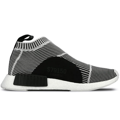 ADIDAS NMD CITY SOCK PRIMEKNIT Core Black & Vintage White - Kick Game