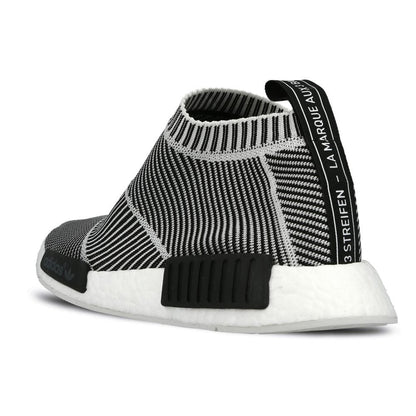 ADIDAS NMD CITY SOCK PRIMEKNIT Core Black & Vintage White - Kick Game