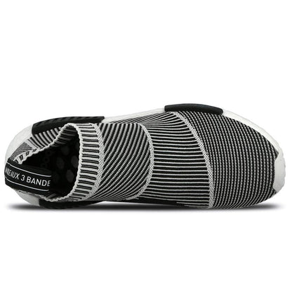 ADIDAS NMD CITY SOCK PRIMEKNIT Core Black & Vintage White - Kick Game